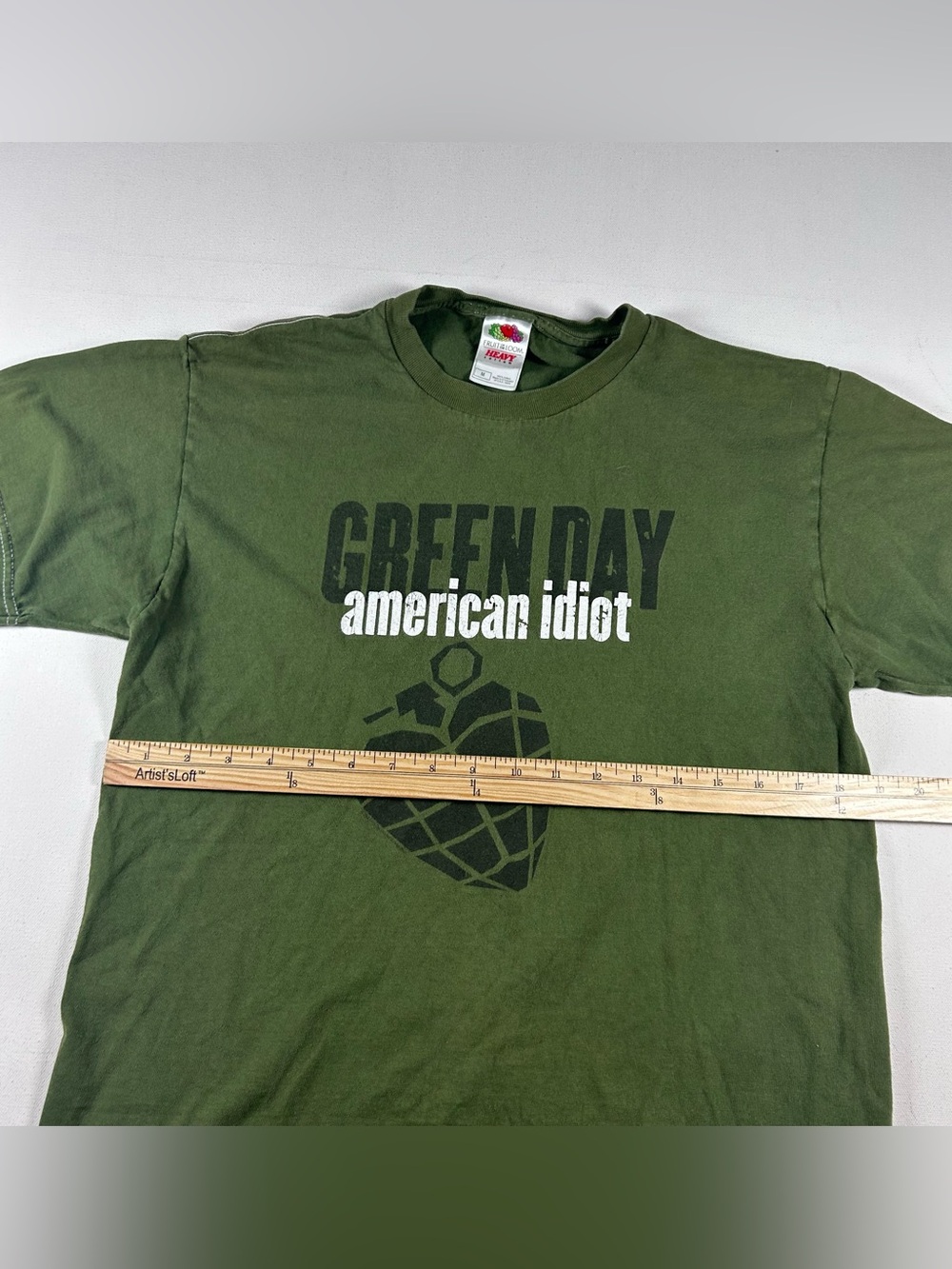 Y2K Green Day 2004 American Idiot Heart Grenade Graphic Concert T-Shirt Sz M - Picture 5 of 6